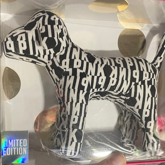 Victoria's Secret PINK Metallic Dog Figurine Box one Limited Edition - Picture 3 of 3
